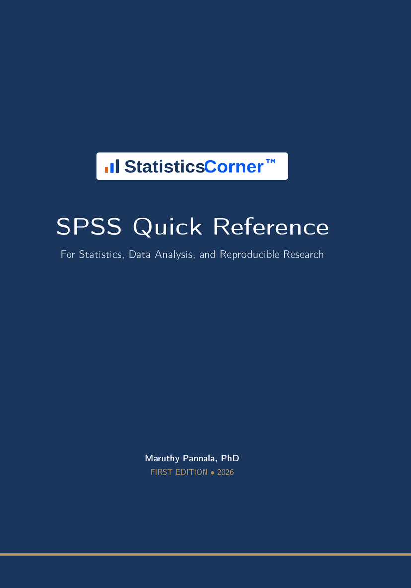 SPSS Quick Reference — cover